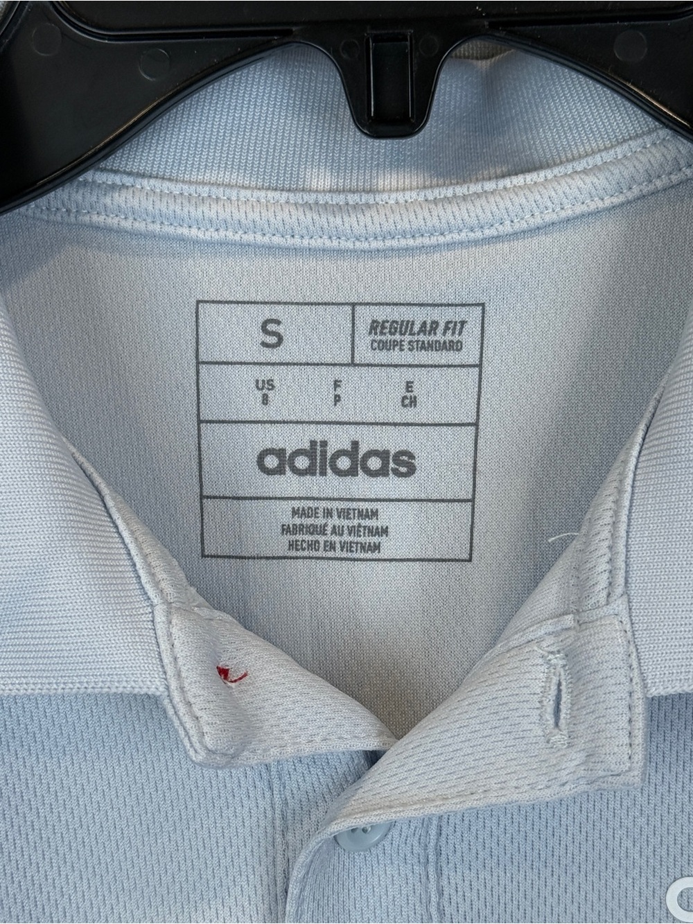 Adidas Two Button Polo Shirt- Size Small (8) - Picture 9 of 10